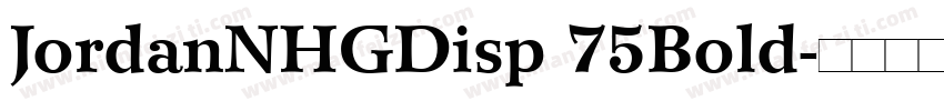 JordanNHGDisp 75Bold字体转换